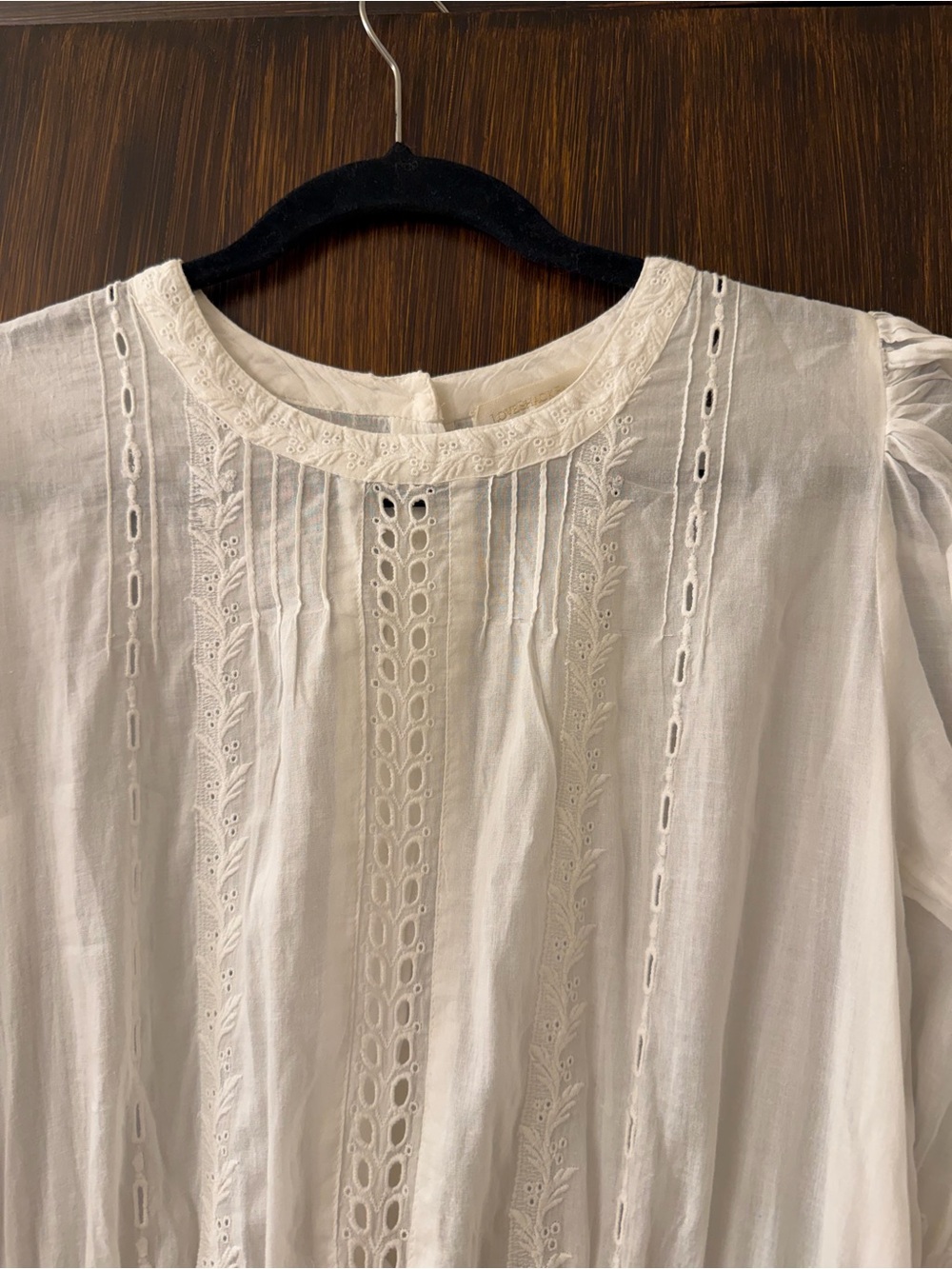 LOVESHACKFANCY Lorelei White Lace Tiered Mini Dress - Picture 7 of 9